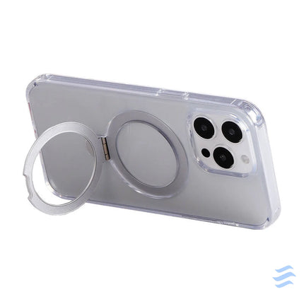 Magnetic protective phone case with holder Joyroom JR BP004 for iPhone 15 Pro (transparent) Protective cases for