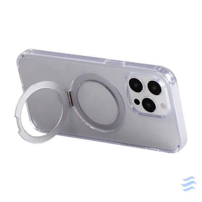 Magnetic protective phone case with holder Joyroom JR BP004 for iPhone 15 (transparent) Protective cases for smartphones