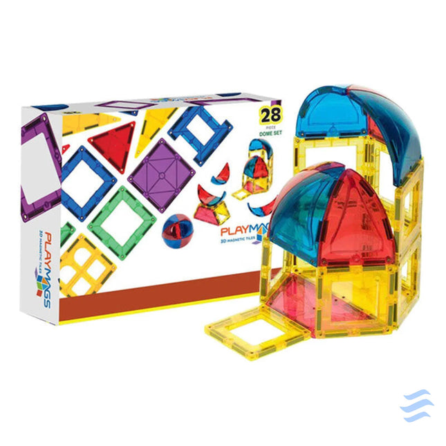 Magnetic tiles 3D Dome Playmags 164 28 pcs set Blocks and construction sets