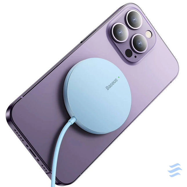 Magnetic Wireless Charger Baseus Simple Mini 3 15W (Blue) Wireless chargers