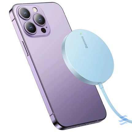 Magnetic Wireless Charger Baseus Simple Mini 3 15W (Blue) Wireless chargers