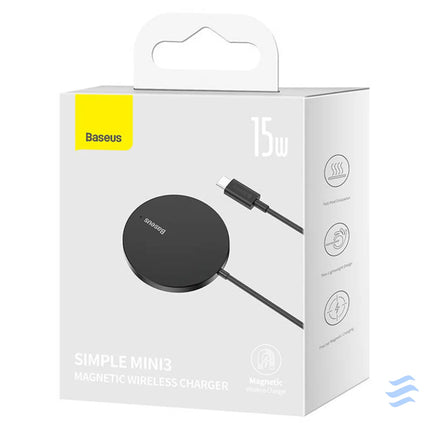 Magnetic Wireless Charger Baseus Simple Mini3 15W (Black) Wireless chargers