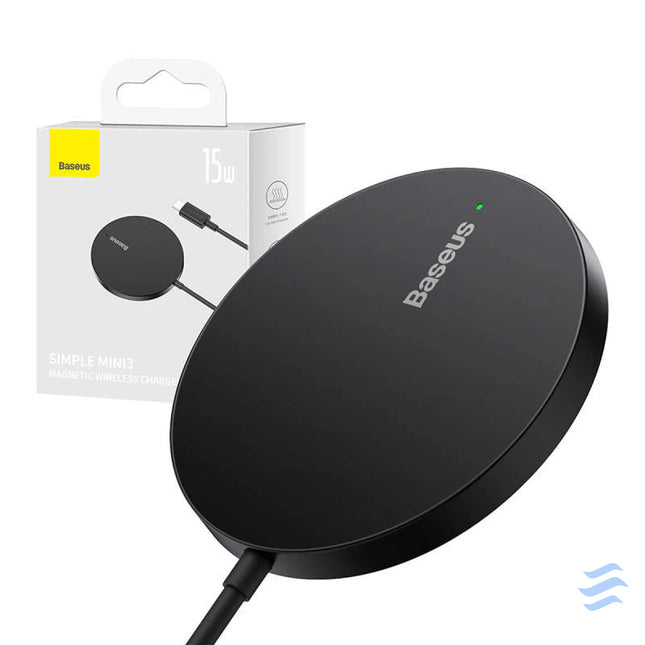 Magnetic Wireless Charger Baseus Simple Mini3 15W (Black) Wireless chargers