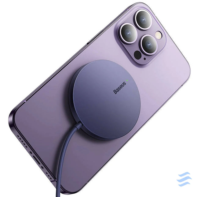 Magnetic Wireless Charger Baseus Simple Mini3 15W (Dusty purple) Wireless chargers