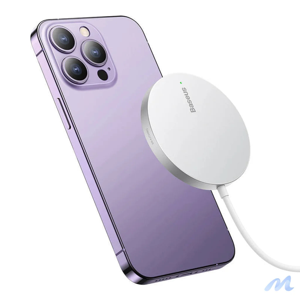 Magnetic Wireless Charger Baseus Simple Mini3 15W (Silver)