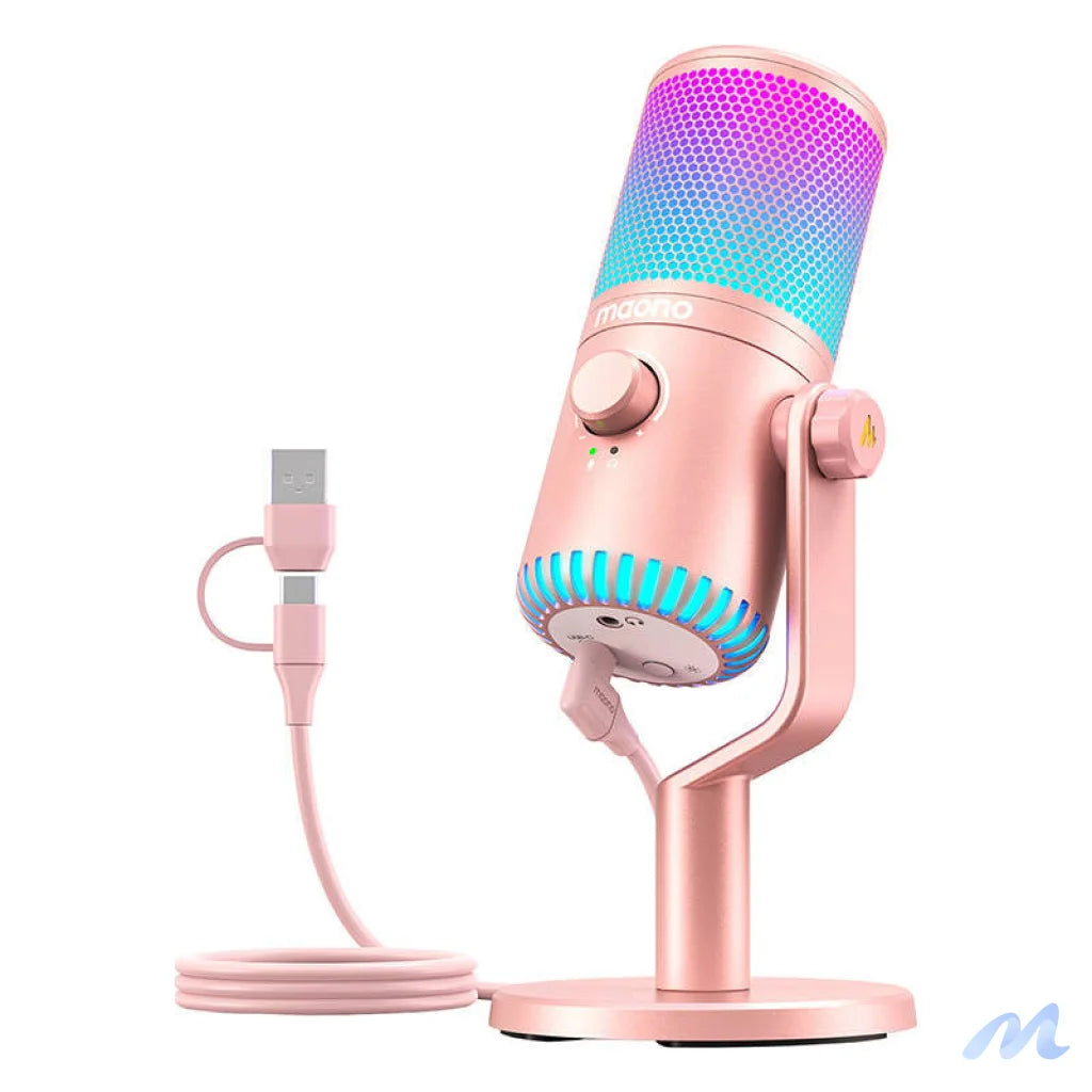 Maono DM30RGB Microphone Pink