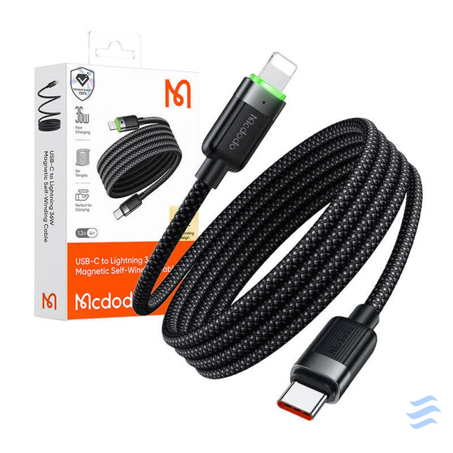 Mcdodo CA 2010 USB C to Lightning cable 36W self winding USB C to Lightning