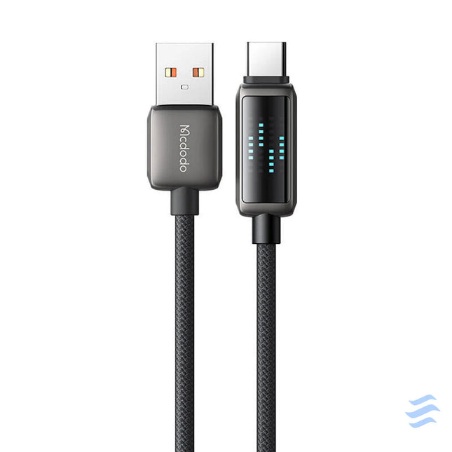 Mcdodo CA 2350 USB A to USB C cable 6A LED display 1.2m USB to USB C