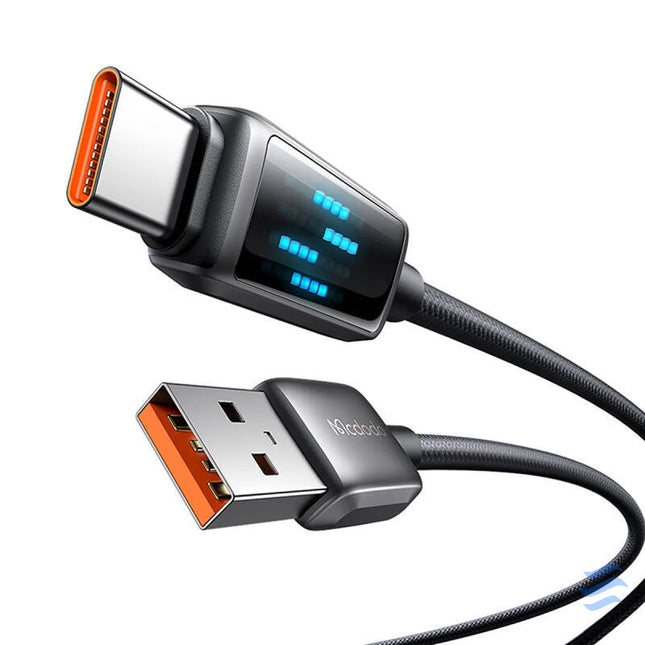 Mcdodo CA 2350 USB A to USB C cable 6A LED display 1.2m USB to USB C