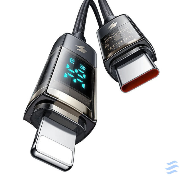 Mcdodo CA 3600 USB C to Lightning cable auto power off 36W 1.2m (black) USB C to Lightning