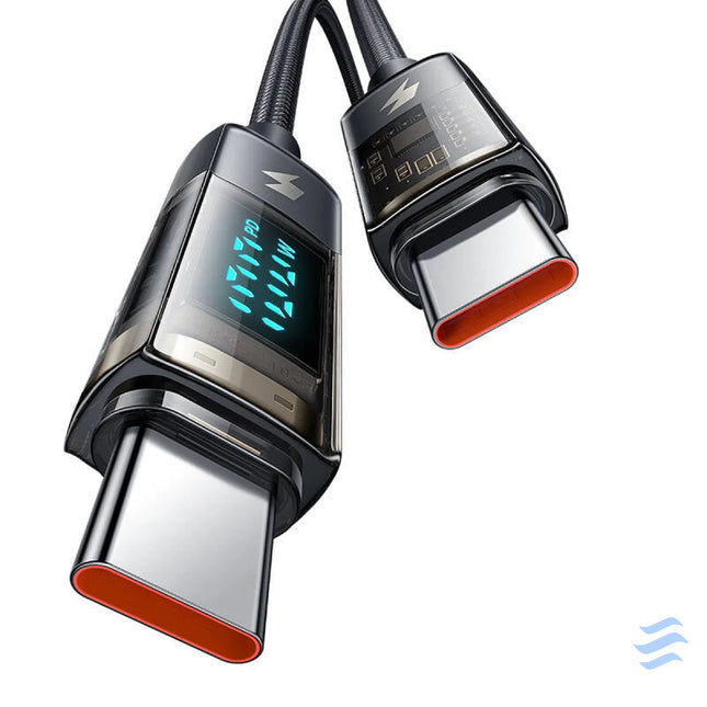 Mcdodo CA 3611 USB C to USB C cable auto power off PD 100W 1.8m (black) USB C to USB C