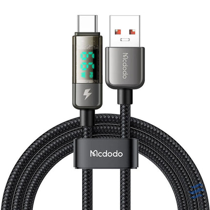 Mcdodo CA 3630 USB A to USB C cable auto power off PD 100W 1.2m (black) USB to USB C