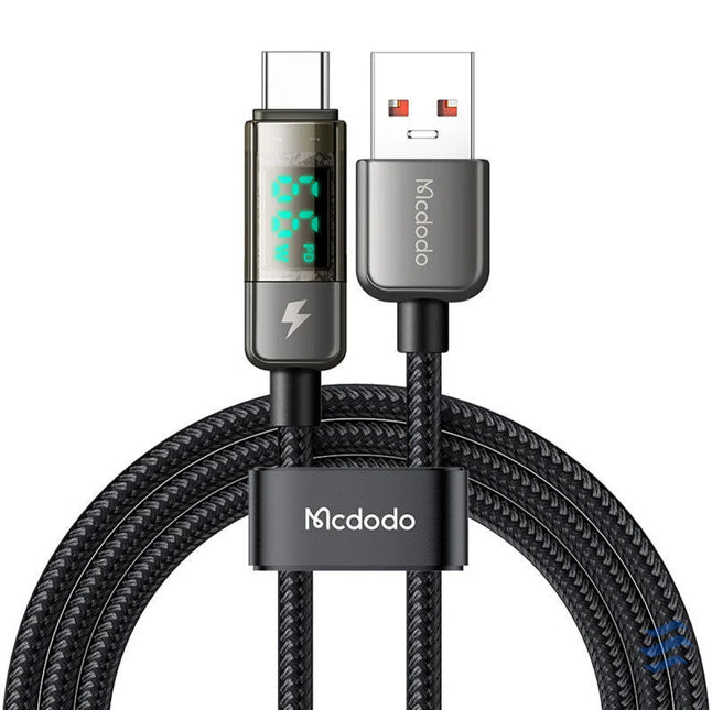 Mcdodo CA 3630 USB A to USB C cable auto power off PD 100W 1.2m (black) USB to USB C