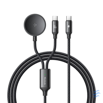 Mcdodo CA 4210 2 in 1 USB C cable + Samsung Watch charger 60W 1.2m Combo Cables