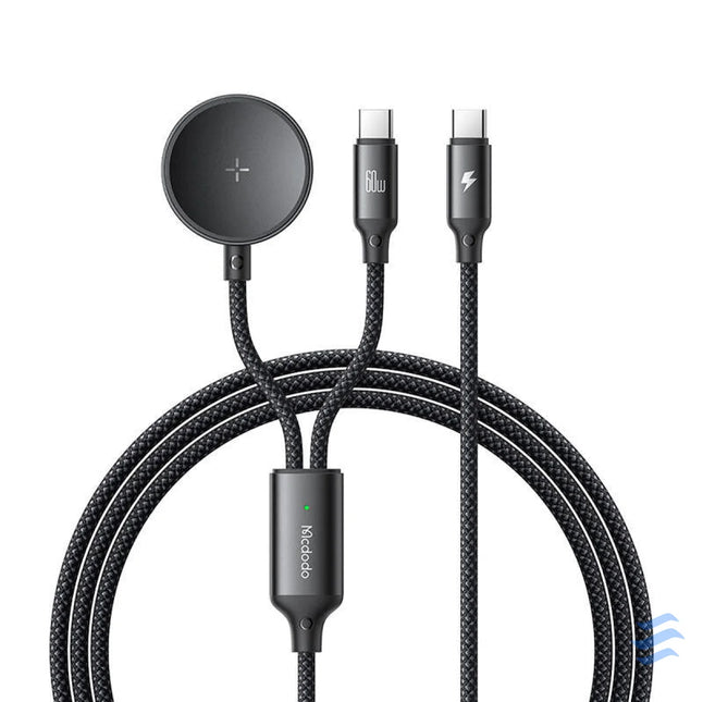 Mcdodo CA 4210 2 in 1 USB C cable + Samsung Watch charger 60W 1.2m Combo Cables