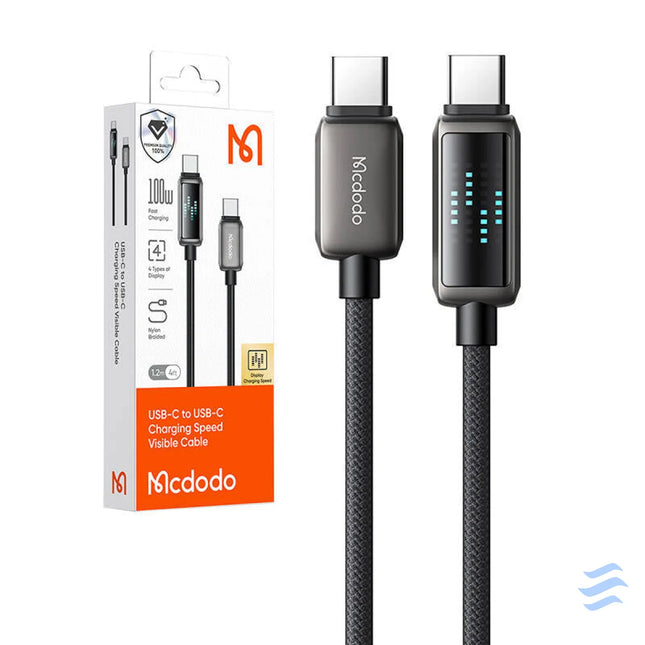 Mcdodo CA 4250 USB C to USB C cable 100W LED display 1.2m USB C to USB C