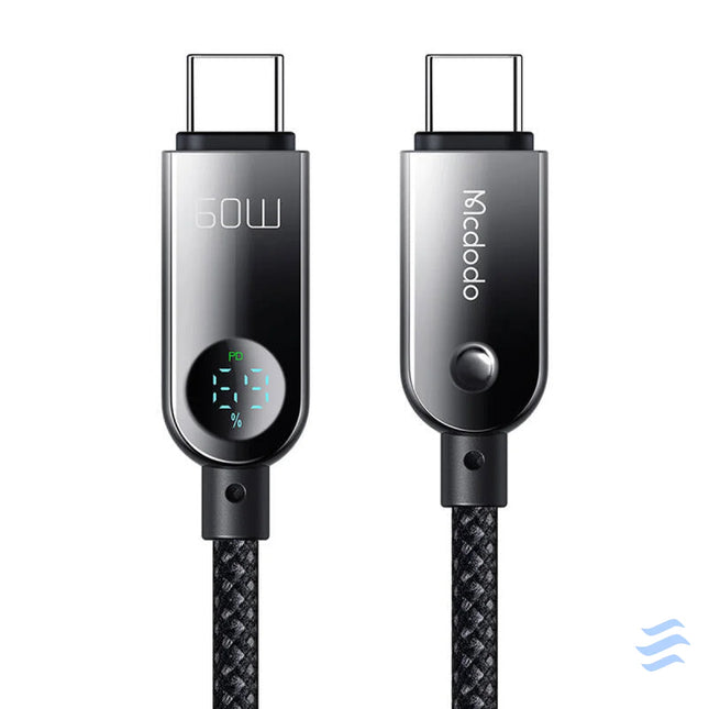 Mcdodo CA 4780 USB C to USB C 60W data cable 1.2m (black) USB C to USB C