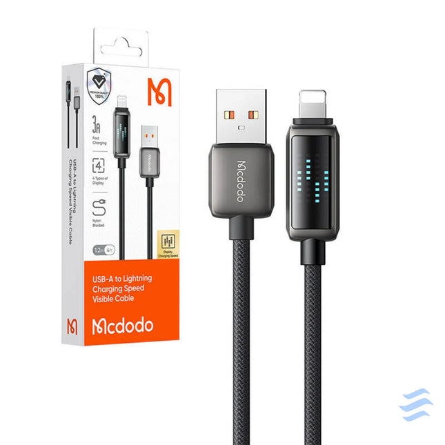 Mcdodo CA 5250 USB A to Lightning cable LED display 1.2m USB to Lightning