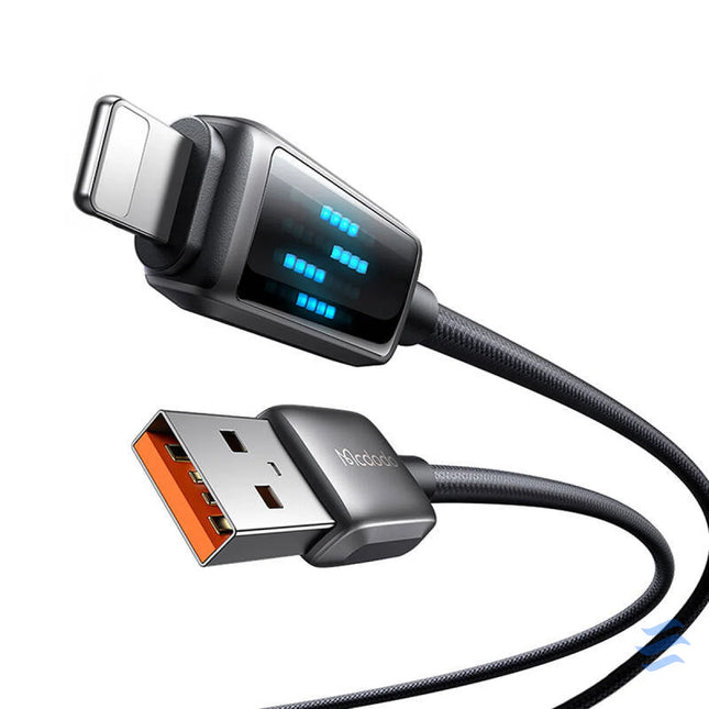 Mcdodo CA 5250 USB A to Lightning cable LED display 1.2m USB to Lightning