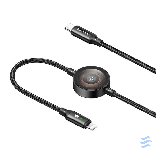 Mcdodo CA 5680 2 in 1 USB C to Lightning cable + Apple Watch charger 36W 1.5m Combo Cables