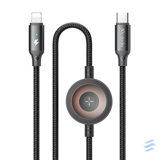 Mcdodo CA 5680 2 in 1 USB C to Lightning cable + Apple Watch charger 36W 1.5m Combo Cables