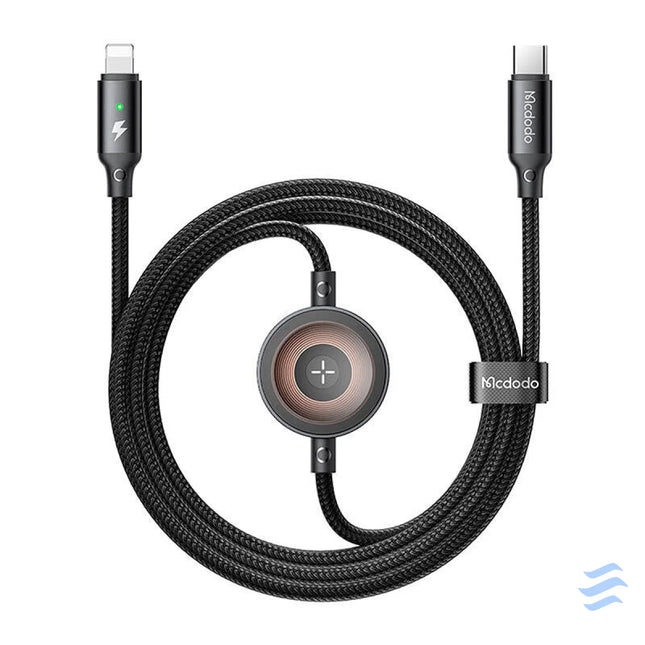 Mcdodo CA 5680 2 in 1 USB C to Lightning cable + Apple Watch charger 36W 1.5m Combo Cables