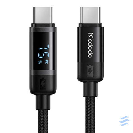 Mcdodo CA 5780 USB C to USB C 60W data cable 1.2m (black) USB C to USB C