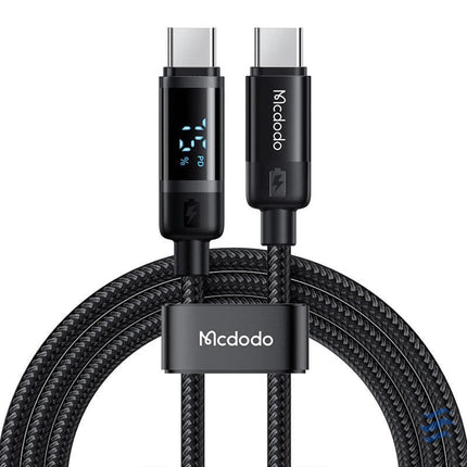 Mcdodo CA 5780 USB C to USB C 60W data cable 1.2m (black) USB C to USB C