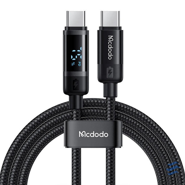 Mcdodo CA 5780 USB C to USB C 60W data cable 1.2m (black) USB C to USB C