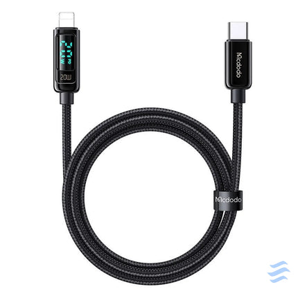 Mcdodo CA 8810 USB C to Lightning cable 36W 1.2m (black) USB to Lightning