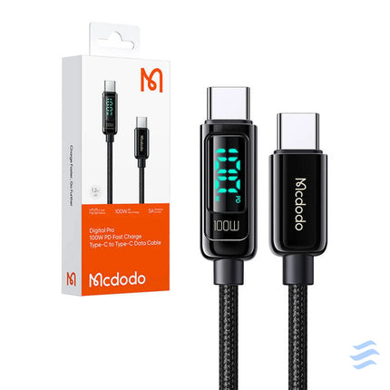Mcdodo CA 8820 100W USB C to USB C cable 1.2m (black) USB C to USB C