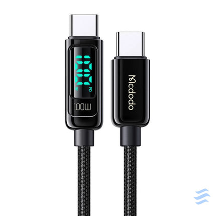 Mcdodo CA 8820 100W USB C to USB C cable 1.2m (black) USB C to USB C