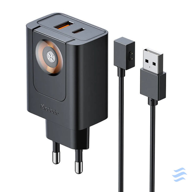 McDodo CH 3700 30W 2 in 1 USB C + A Charger black mains chargers