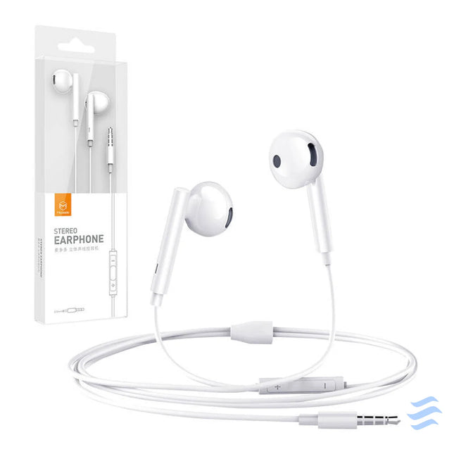 Mcdodo HP 6080 in ear wired headphones (white) Wired
