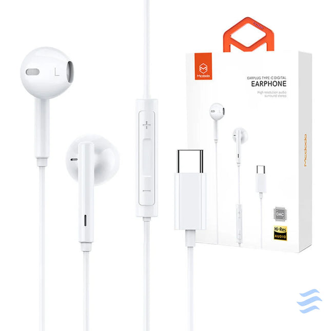 Mcdodo HP 7500 wired headphones USB C (white) Wired