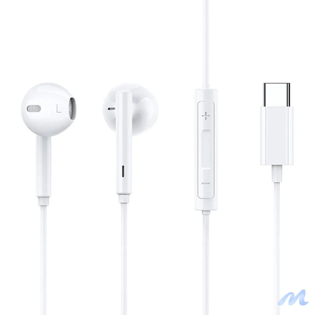 Mcdodo HP-7500 wired headphones, USB-C (white)