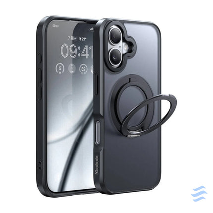 McDodo PC 4931 MagSafe case for iPhone 16 Plus with stand (black) Protective cases for smartphones