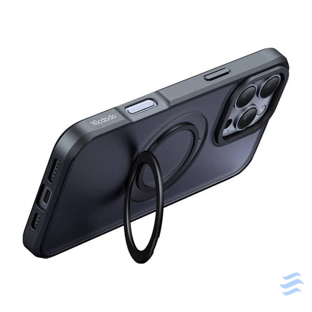 McDodo PC 4932 MagSafe case for iPhone 16 Pro with stand (black) Protective cases for smartphones