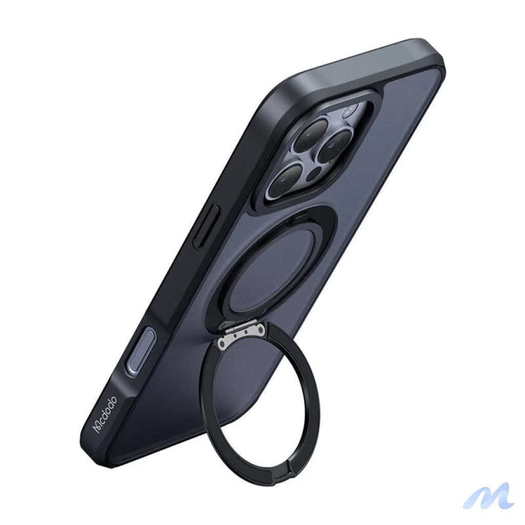 McDodo PC-4933 MagSafe case for iPhone 16 Pro Max with stand (black)