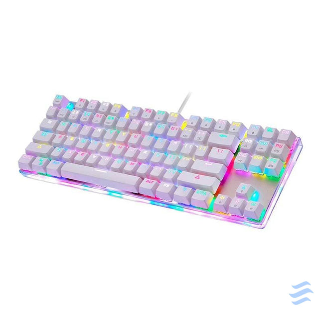 Mechanical gaming keyboard Motospeed K87S RGB (white) Wired