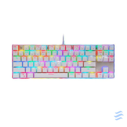 Mechanical gaming keyboard Motospeed K87S RGB (white) Wired