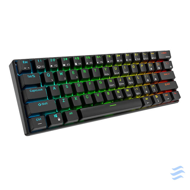 Mechanical keyboard Royal Kludge RK61 RGB brown switch (black) Wired