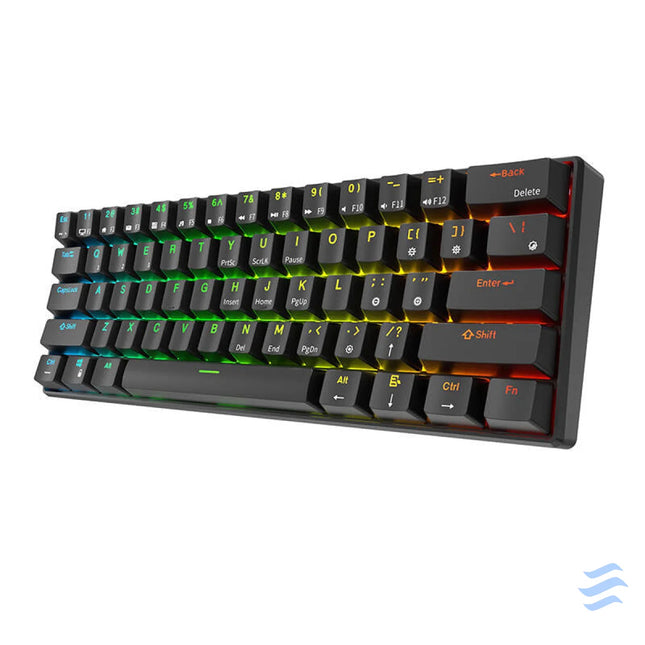 Mechanical keyboard Royal Kludge RK61 RGB brown switch (black) Wired