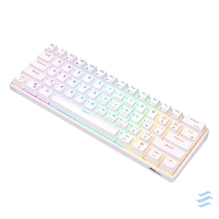 Mechanical keyboard Royal Kludge RK61 RGB brown switch (white) Wired