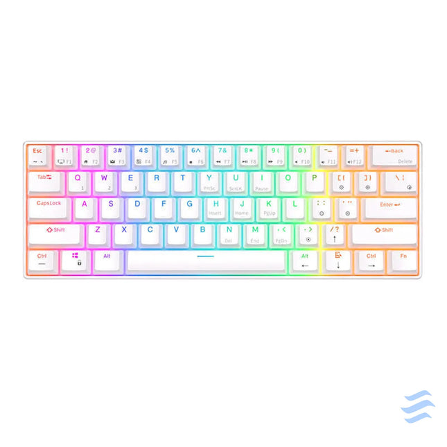 Mechanical keyboard Royal Kludge RK61 RGB red switch (white) Wired