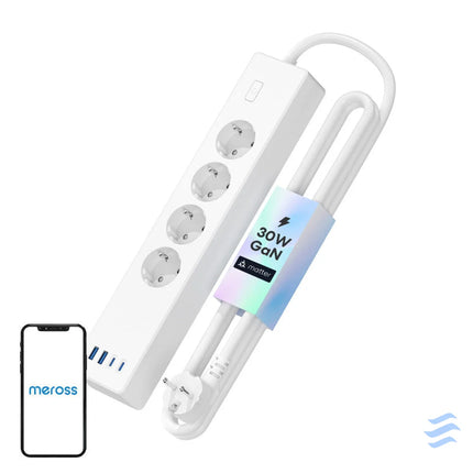 Meross MSP844(EU) smart fast charging power strip 4 outlets + 2x USB A + 2x USB C (Matter) Power strips