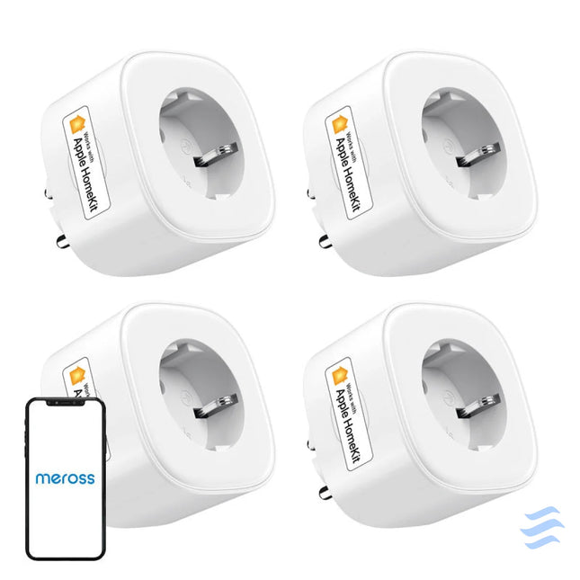 Meross MSS210HKQUA EU (HomeKIt) smart socket (four pack) Power plugs