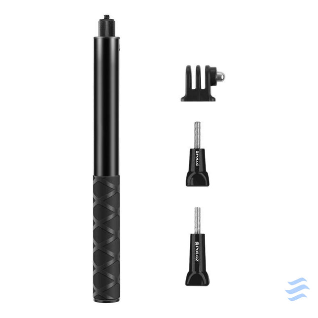 Metal selfie holder Puluz 110 cm for sports cameras (including Osmo Action 5 Pro Insta360 X5 / X4 / X3) Straps mounts