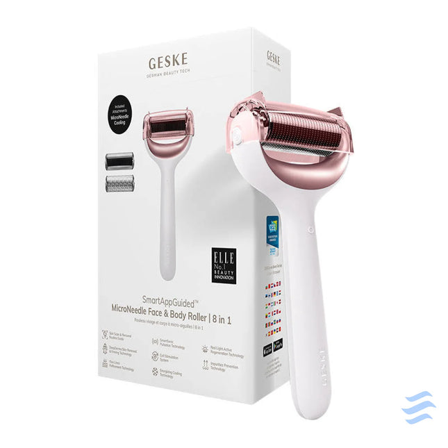 Micro Needle Face&Body Roller 8in1 Geske with APP (starlight) Massagers
