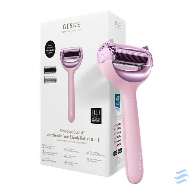 Micro Needle Face&Body Roller 8in1 Geske with APP (starlight) Massagers